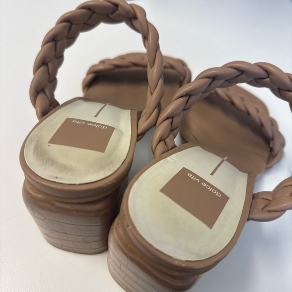 Dolce Vita Women's Braided Tan Sandals - Picture 2 of 2